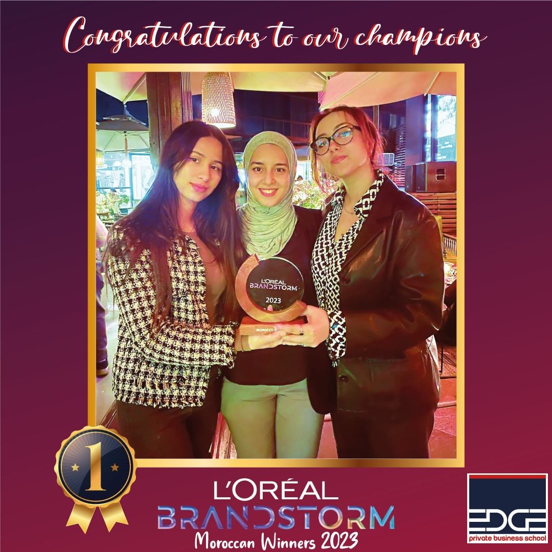 Nos etudiants remportent le premier prix du L'Oréal Brandstorm 2023 competition !